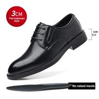 Vyriški pakeltos pakulnės oficialūs batai Aukščio didinimas 3CM 6CM 8CM Paslėptas pakėlimas Formalūs verslo Oxfords Patogūs biuro vestuvių odiniai batai 38 black