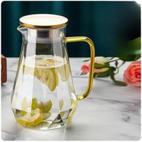 Household Diamond Cool Water Kettle Living Room Large Thorn Pot High Temperature Resistant High Borosilicate Glass Cup Kettle Set Cold Water Kettle