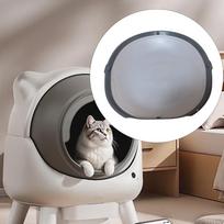 Cat Litter Box Silicone Mat Pad Easy Installation Maintenance Gray Component Pet Supplies