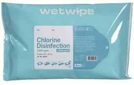 Wet Wipe As Paviršių dezinfekavimo servetėlės, drėgnos, Maxi, 43x30cm, su 2000 ppm aktyvaus chloro, vandeniu