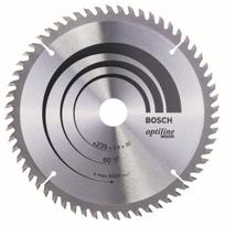 Pjovimo diskas medienai Bosch OPTILINE WOOD; 235x2,8x30,0 mm; Z60; 15°