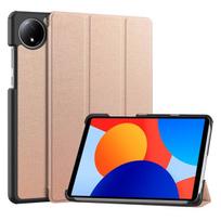 „iLike Redmi Pad SE 8.7 (2024)“ trijų dalių sulankstomas ekologiškos odos dėklas, rožinio aukso spalvos