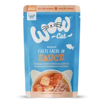 Wow Wet Cat Food – Salmon in sauce( Lašišos filė gabaliukai padaže) 85 g