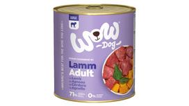 WOW Dog Food ADULT Lamb ( suaugusių šunų konservai su aviena su moliūgu) 800 g