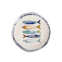 Lėkštė D26 cm porcelianinė Shiny PEIXE La Mediterranea PEI28100
