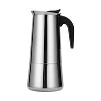 Itališka kavos virimo aparatas, nerūdijančio plieno Moka kavos virimo aparatas slėginis kavos virimo aparatas 300 ml didelės talpos, suderinamas su indukcine kaitlente su ergonomiška rankena