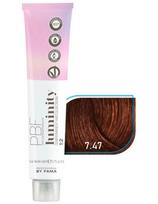 By Fama pusiau ilgalaikiai plaukų dažai be amoniako By Fama Luminity 7.47, 80ml