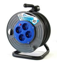 Ilgiklis ritė ELECTRALINE, 4 lizd., 30m, su įž., 3x1,5, plastikas, 49033