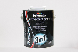 Antikorozinis gruntas-emalė DEKORATOR 3&1, vyšninės sp., 2,5 l