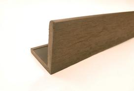 Medienos ir plastiko kompozito kampas apdailai, WPC SY-50L50  Coffee C02, 50x50x2300mm 1vnt.-2,3m.
