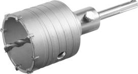 Mūro gręžimo karūna TOTAL, su kietmetaliu, 65 mm, SDS+,adapt. 110 mm, gražtas 8x110 mm, TAC430651