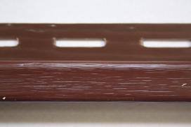 PVC J tipo profilis S 15 SIDING BOR, Ilgis 3,81 m, rudos spalvos