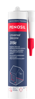 Silikoninis hermetikas PENOSIL Universal Silicone 315C, 280 ml, universalus, baltos spalvos