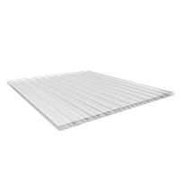 Polikarbonato plokštė dvisienė, kamerinė, matmenys 4 x 1050 x 2000 mm, skaidri