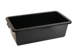 Stačiakampė plastikinė vonelė, 40 l, juoda
