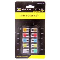 Automobiliniai saugikliai ALBURNUS MINI TX10VNTM, 10 vnt.