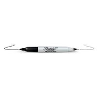 Žymeklis rašalo pagrindu SHARPIE Fine, Twin Tip, juodas, 1 mm ir 0,5 mm, 09-811100