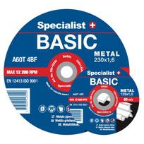 Metalo pjovimo diskas SPECIALIST+ Basic, 230 x 2 x 22 mm