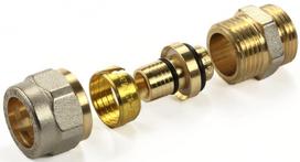 Jungtis GENERAL FITTINGS, d18 x 3/4'', užveržiama/išorinis sriegis 99.03.550