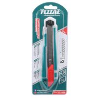 Peiliukas TOTAL, nulaužiama geležte, su 3 SK5 plieno ašmenimis, 18 mm THT511836
