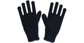 Pirštinės HERVIN PROTECTION, (11)XXL dydis, juoda spalva, nailoninės, padengtos PVC taškeliais iš vi