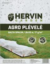 Agro plėvelė HERVIN GARDEN A691330010, 1,6x10m, 17g/m2, baltos sp., AFW1,6x10/17
