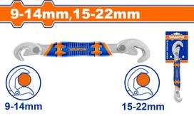 Raktas WADFOW, santechninis, universalus, dvipusis, 9-14 mm, 15-22 mm, WUW1101