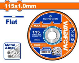 Abrazyvinis metalo pjovimo diskas WADFOW, 115x1,0x22,2 mm, WAC1345