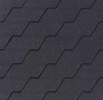 Bituminės čerpelės IKO Superglass HEX - BLK, juoda spalva, 1 pak. - 3 m2, 76060801