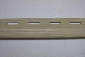 PVC užbaigimo profilis S 14 SIDING BOR, Ilgis 3,81 m, smėlio spalvos