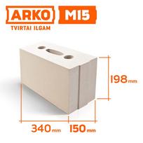 Mūro blokas ARKO M15 15 Mpa, matmenys 340 x 150 x 198 mm