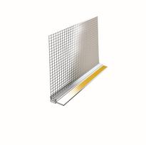 PVC profilis polistirolui PROFSTAR, storis 9 mm, ilgis 2,4 m, su tinkliuku, popalanginis
