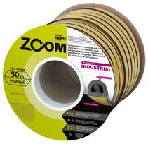 Sandarinimo juosta ZOOM D Profilio, 12 mm x 10 mm x 50 m , juodos sp., vienguba