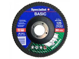 Žiedlapinis šlifavimo diskas SPECIALIST+ Basic, 125 mm, Nr. 60