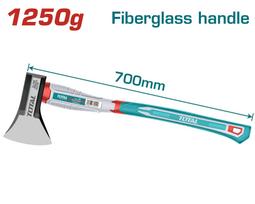 Kirvis TOTAL THAX061250, stiklo pluošto rankena, 700 mm, 45CS, 1,25 kg