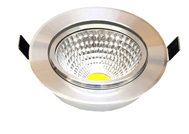 Įmontuojamas šviestuvas ORRO, LED 7 W, 220-240 V, 420 lm, 3000 K, 30.000 h, apvalus, sidabrinis