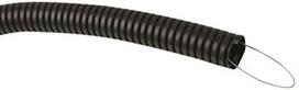 Gofruotas vamzdis ELECTRALINE 60611, D20mm, su viela, PVC, juodos spalvos, 25m.