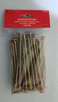 Medsraigčiai WHT, 6 x 120 mm, įleidžiama galva, cinkuoti, 50 vnt., pridėtas antgalis TORX30