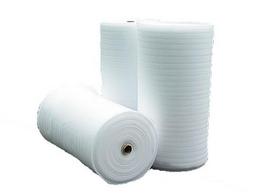 Pūsta polietileno plėvelė REGIS, 3 mm storio, 1,3 x 15 m, 20 kg/m³ tankio, baltos spalvos