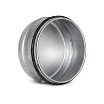 Ortakio uždengimas ALNOR ECG-125, d125 mm, su tarpine, cinkuota skarda