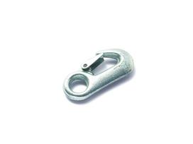 Kėlimo kablys su apsauginiu užraktu POSAMO VAUKA, 16 × 90mm, plienas, galvanizuotas cinku