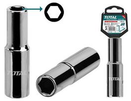 Šešiakampė prailginta galvutė TOTAL, 1/2", 50BV30, 22 mm, ilgis 76 mm, THTST12223L