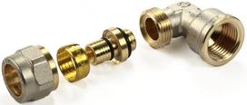 Alkūnė GENERAL FITTINGS, d20 x 3/4'', užveržiama/vidinis sriegis 88.04.255