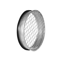 Ortakio uždengimas ALNOR ECMG-125, d125 mm, su tarpine, su tinkleliu, cinkuota skarda