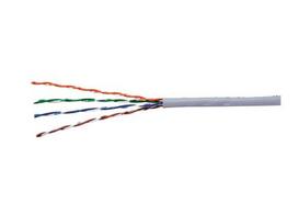Kompiuterinis kabelis Cat5E/Ftp (Cca), 4x2x0.5 ekranuotas, viengyslis, variuotas aliuminis, baltos s