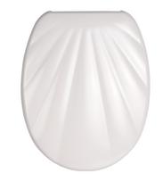Klozeto dangtis RIDDER Shell, kriauklė, lėto nusileidimo, baltas, duroplastas, 02112101