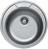 Plautuvė INOX Dm-1106,214140, D-49 cm, plieninė, su ventiliu, kilmės šalis Kinija