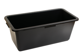 Stačiakampė plastikinė vonelė, 60 l, juoda