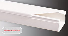 Kanalas kabeliui SERT PLASTIK Sert01616, 2 m, PVC, 16 x 16 mm, baltos spalvos