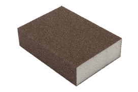 Šlifavimo kempinė FLEXIFOAM, P80 98 x 69 x 26 mm, keturpusė pilka
